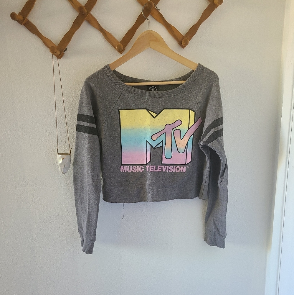 MTV cropped sweater recycled